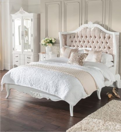 Tempat Tidur Duco Silver Putih Juliet French Style - Gambar 2