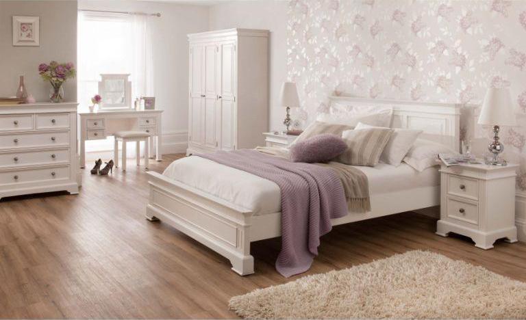 Set Kamar Tidur Duco Putih Minimalis Stamp