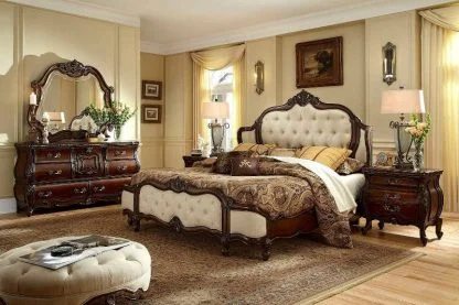 Tempat Tidur Klasik Lavender Fabric