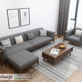 Kursi Kayu Santai Ruang Keluarga Sentoria 1 Set