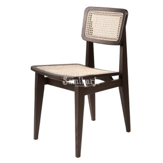 Kursi Makan Garcia Rotan Ergonomis Model Retro Solid