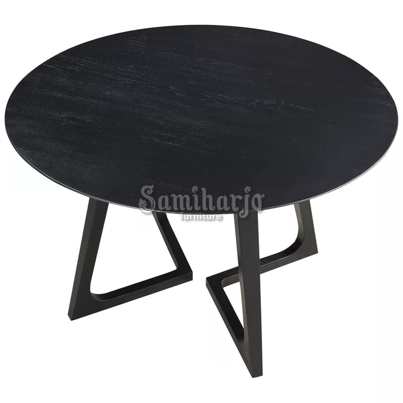 Meja Makan Bundar Valorand Round Scandinavian Modern Solid