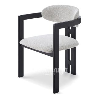 Kursi Makan Lingkar Setengah Kaki Belakang Jejer Model Modern