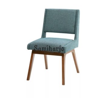 Kursi Makan Berlapis Modern Elegan Warna Teal