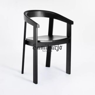 Kursi Makan Hitam Minimalis Modern Gaya Skandinavia