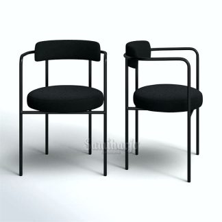 Kursi Café Hitam Minimalis Rangka Besi Elegan