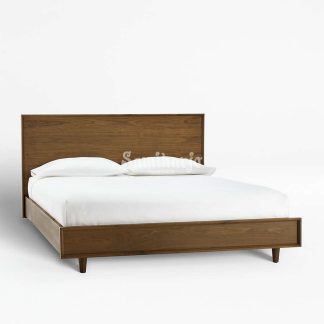 Tempat Tidur Full Kayu Jati Solid Desain Blok