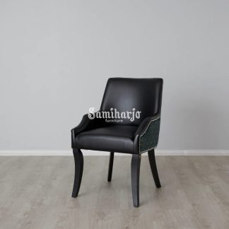 Kursi Makan Sandaran Boucle Errol Pattern Cabriole Elegan 1