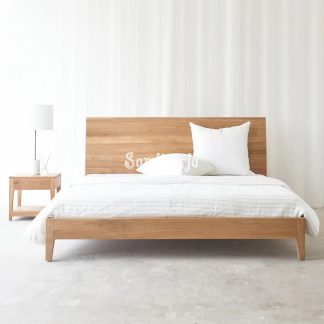 Tempat Tidur Arc Style Scandinavian Modern Kayu Jati 1  title