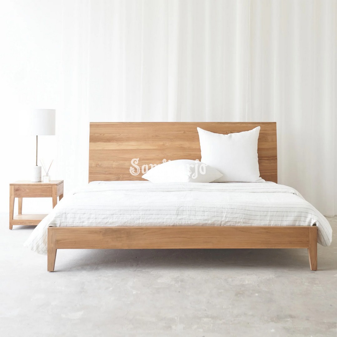 Tempat Tidur Arc Style Scandinavian Modern Kayu Jati 1 title