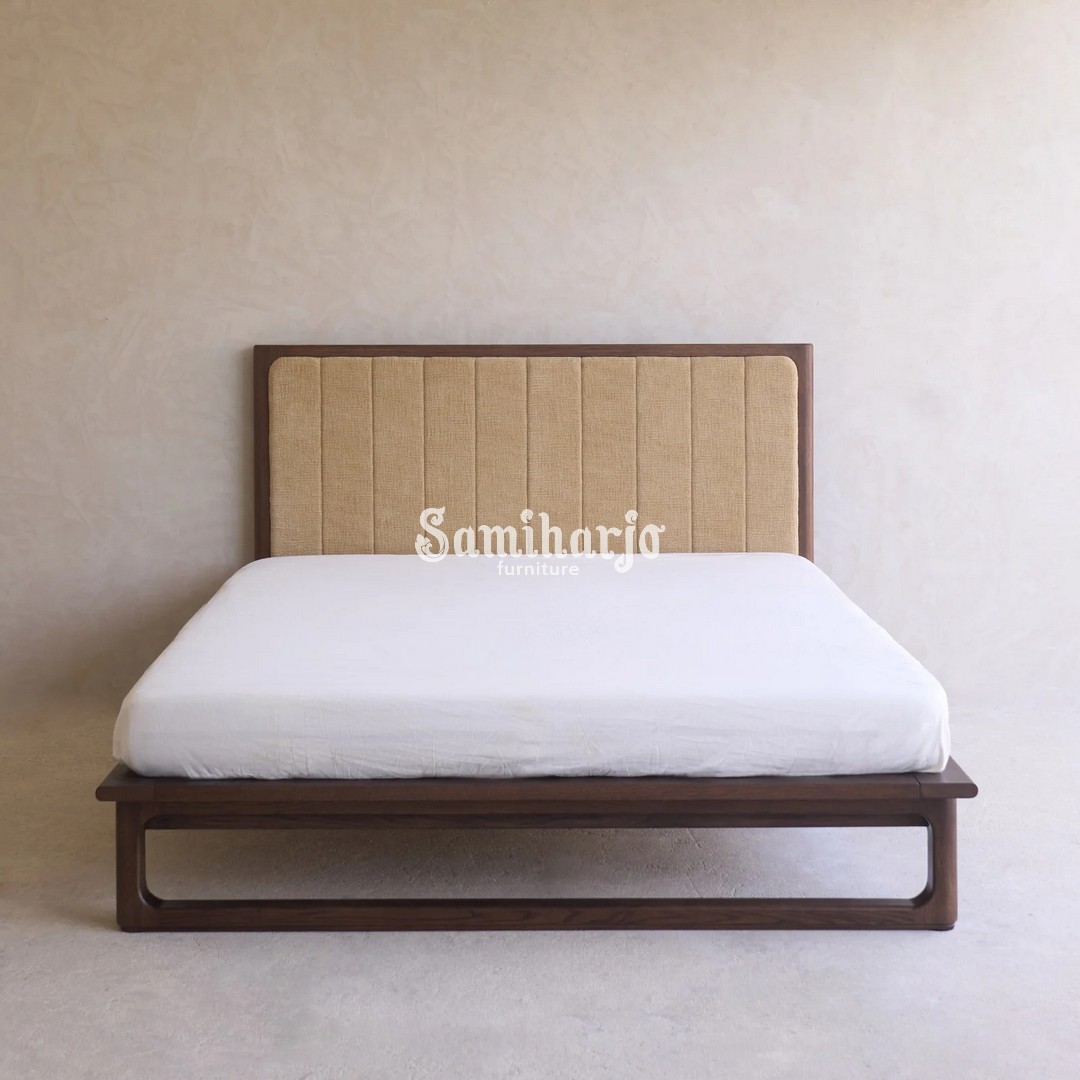 Tempat Tidur Hover Style Resort Modern Upholstered Kayu - Image 3
