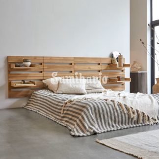 Tempat Tidur Kayu Jati Nathan Storage Headboard Bed 1  title