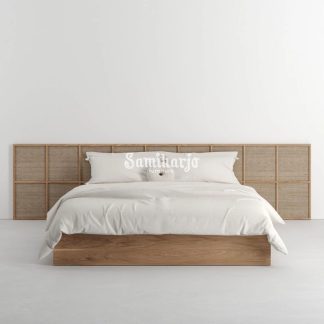 Tempat Tidur Kyoto Japandi Low Rangka Kayu Natural 1  title