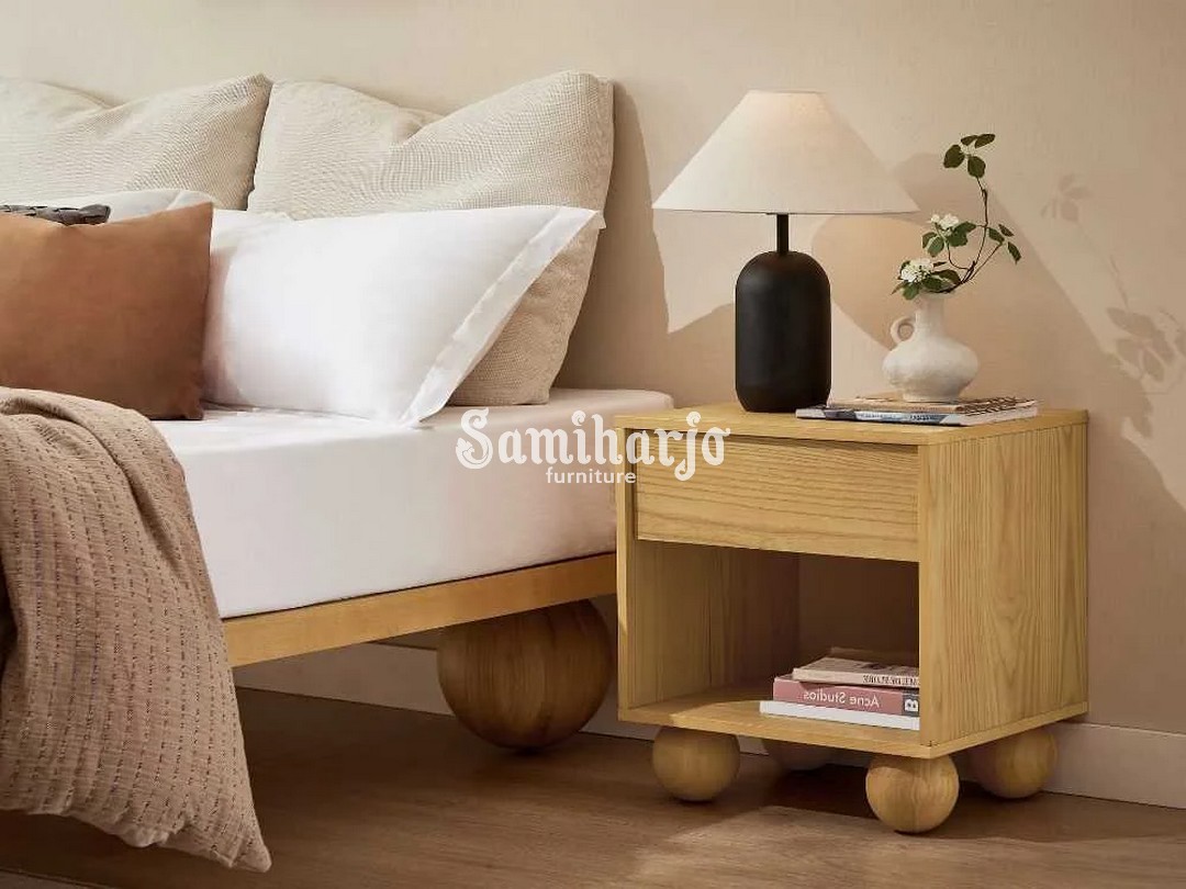 Tempat Tidur Kyoto Japanese Zen Rangka Kayu Solid - Image 4
