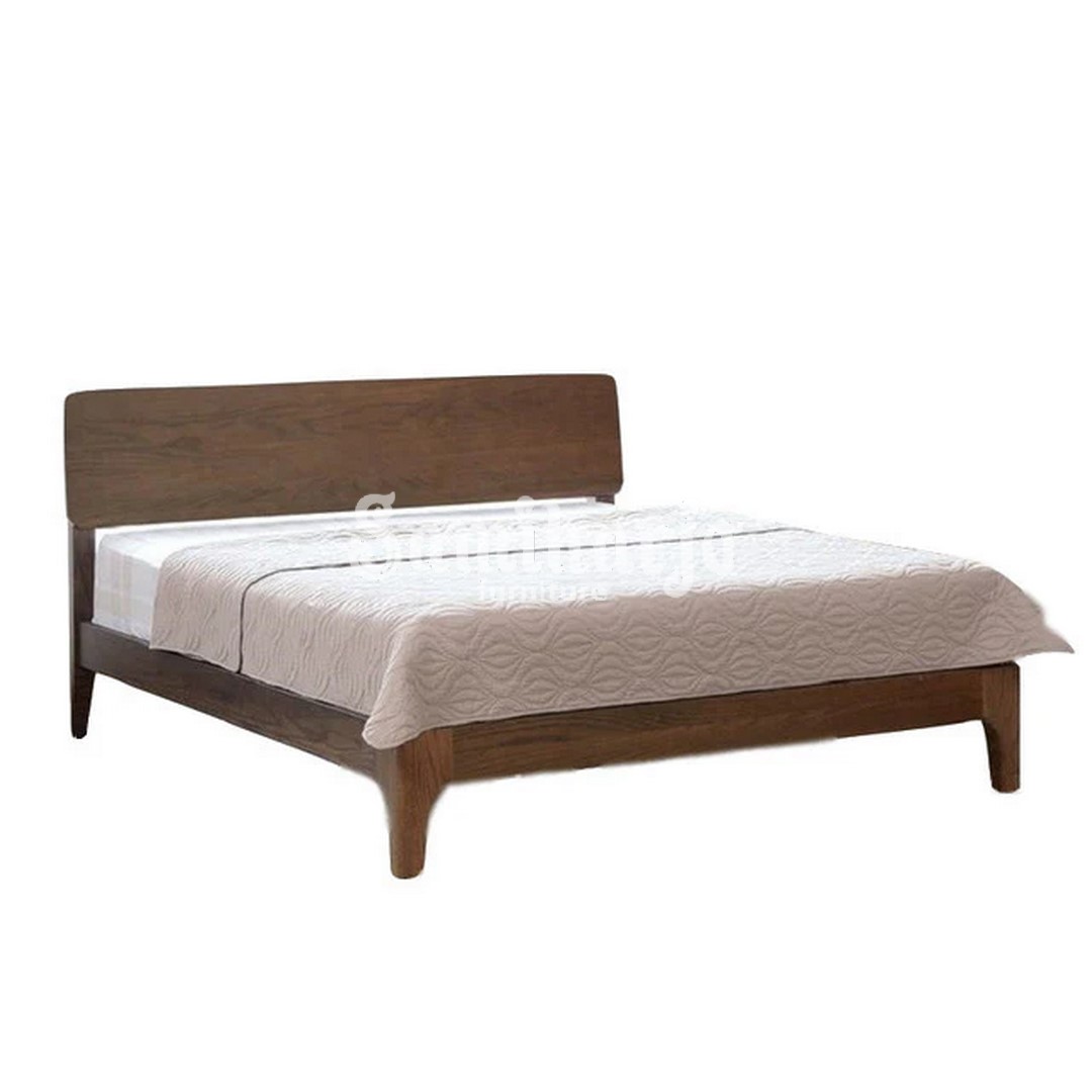 Tempat Tidur Leonard Scandinavian Kayu Solid Minimal - Image 4