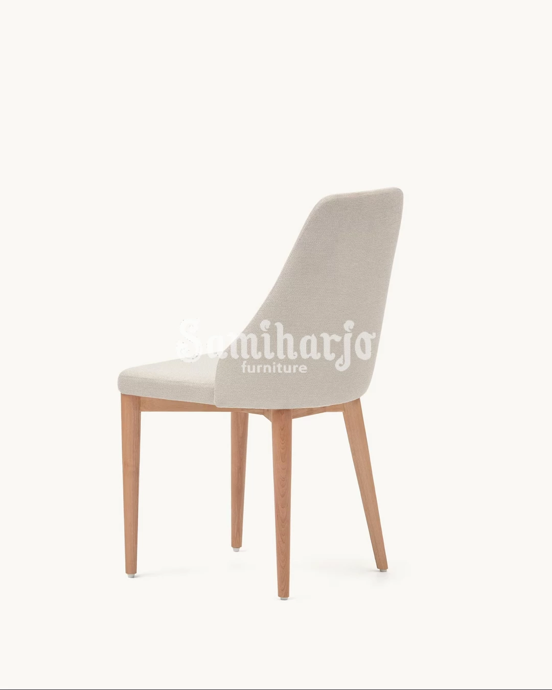 Kursi Makan Contemporary High Back Upholstered Kayu - Image 2