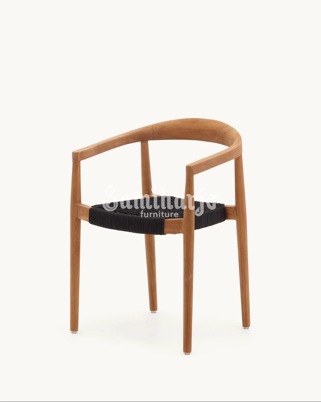 Kursi Makan Open Back Arm Kayu Anyaman Modern 1 title