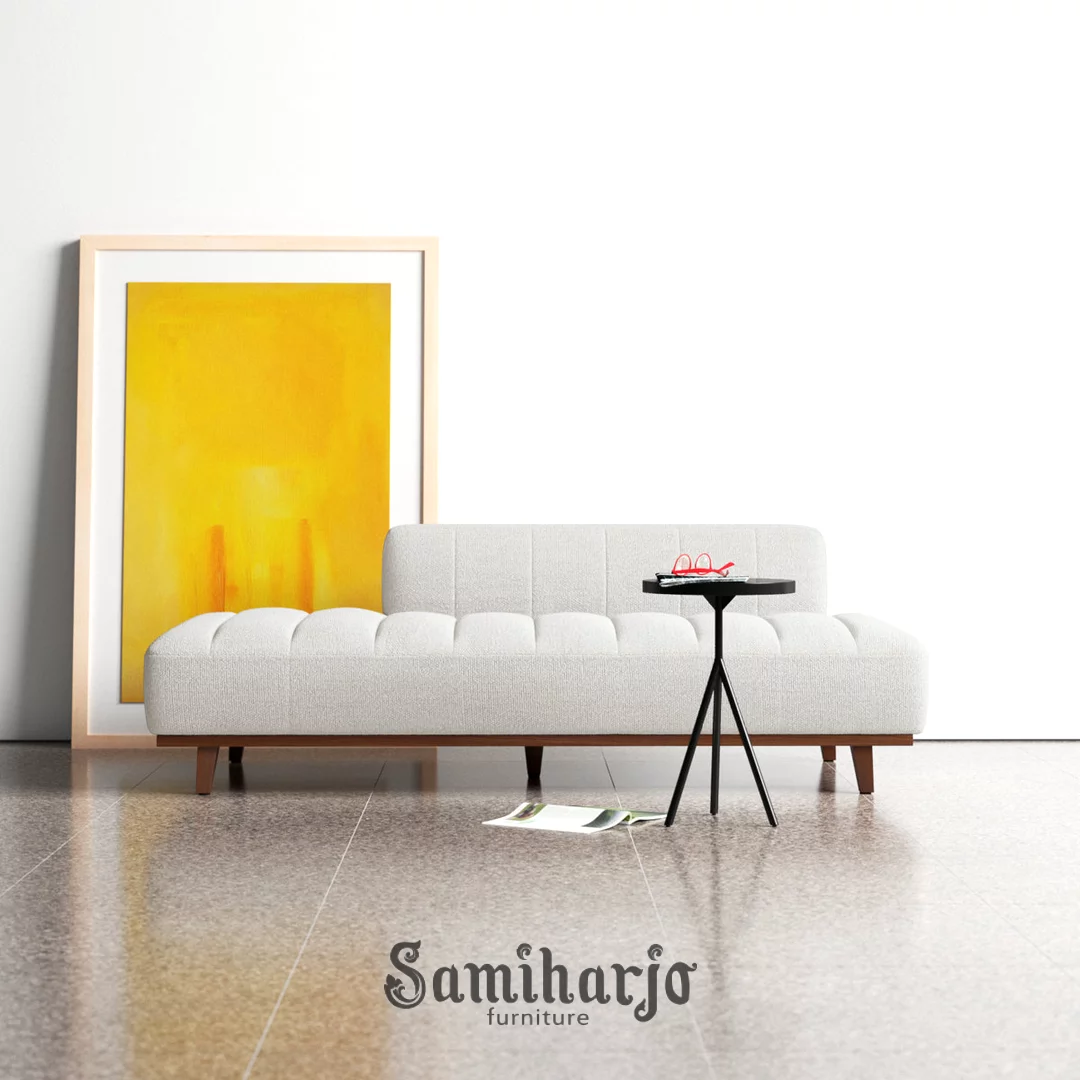 Kursi Santai Kulit Modern Rangka Besi Minimalis - Image 4