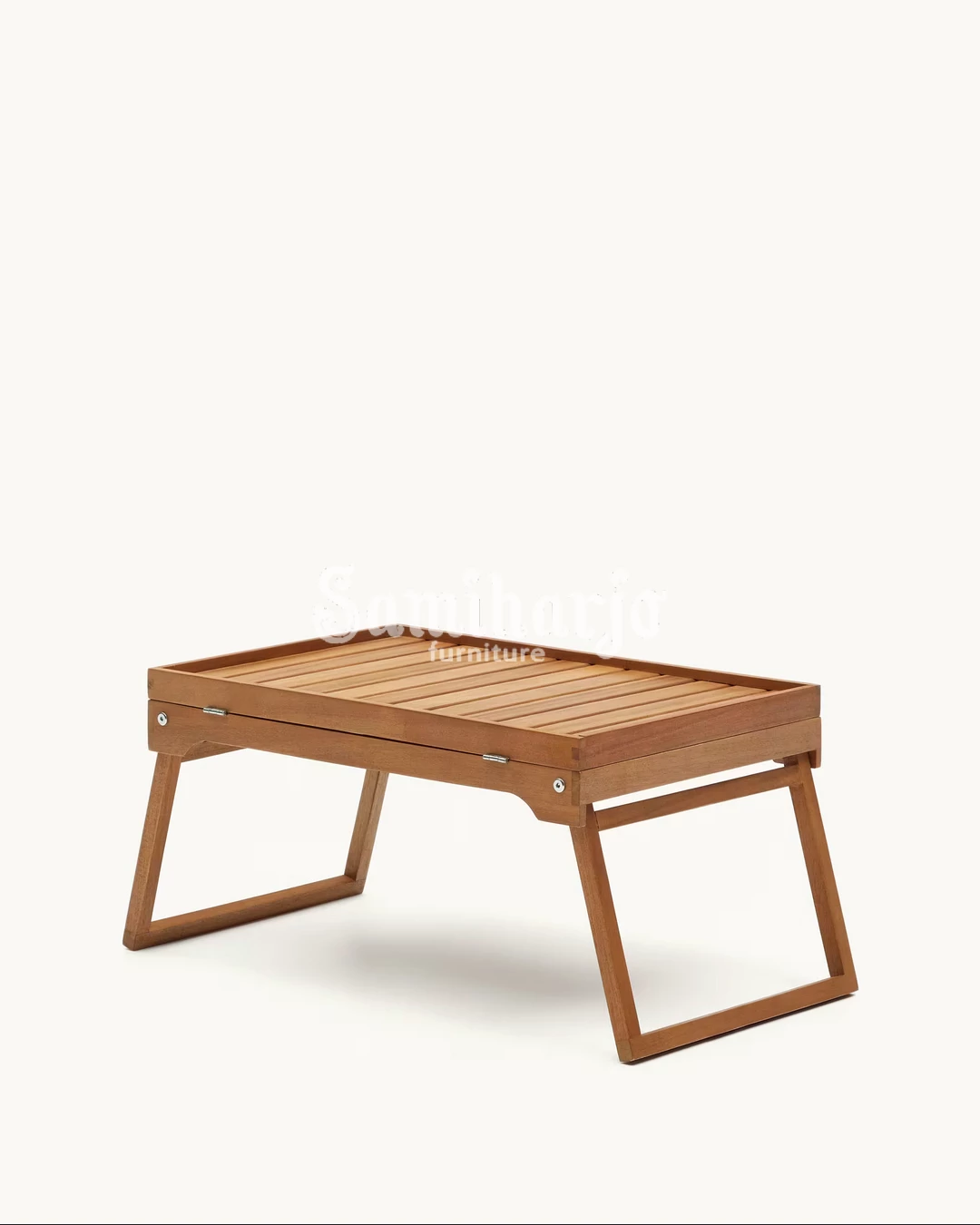 Meja Lipat Kayu Scandinavian Adjustable Slatted Table 1 title