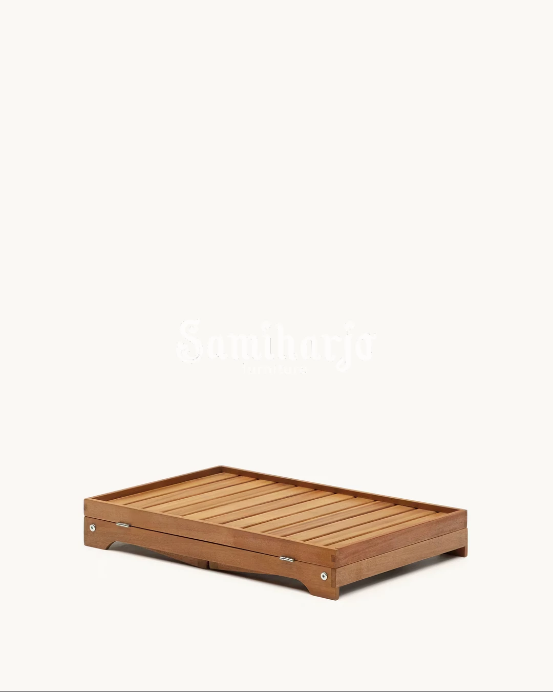 Meja Lipat Kayu Scandinavian Adjustable Slatted Table - Image 3