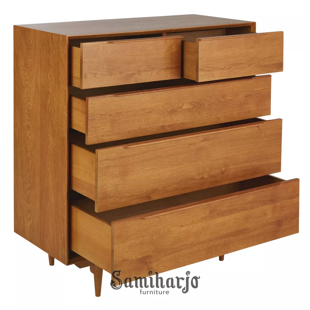 Sideboard Kayu Etnik Arunika Decorative Storage Motif Ukir Warna - Gambar 2
