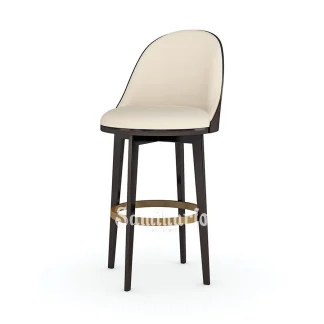 Bar Sandaran Lengkung Aruna Dudukan Empuk Kaki Kayu Solid 1 title