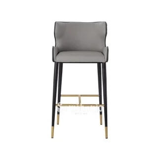 Bar Stool Elegan Kontur Modern Vetra Sandaran Lengkung Kulit 1 title