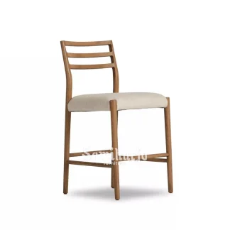 Counter Stool Ladera Ladderback Dudukan Empuk Kayu Solid 1 title