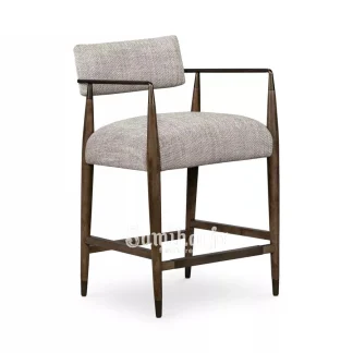 Counter Stool Marlow Armchair Elegan Dudukan Empuk Kayu Solid 1 title