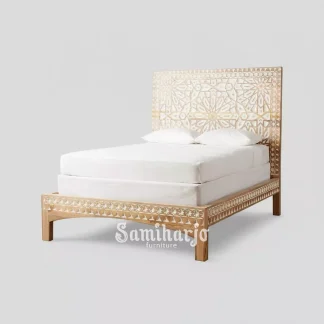 Dipan Ukir Andalusia Motif Geometris Kayu Jati Artistik 1  title