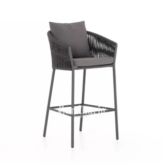 Stool Bar Outdoor Linear Corda Bingkai Metal Cushion Empuk 1 title