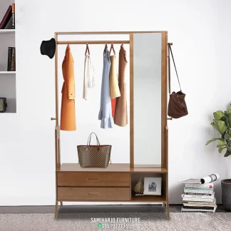 Rak Baju Multifungsi Skandinavia Laci Simpan Ruang Tidur Modern 1  title