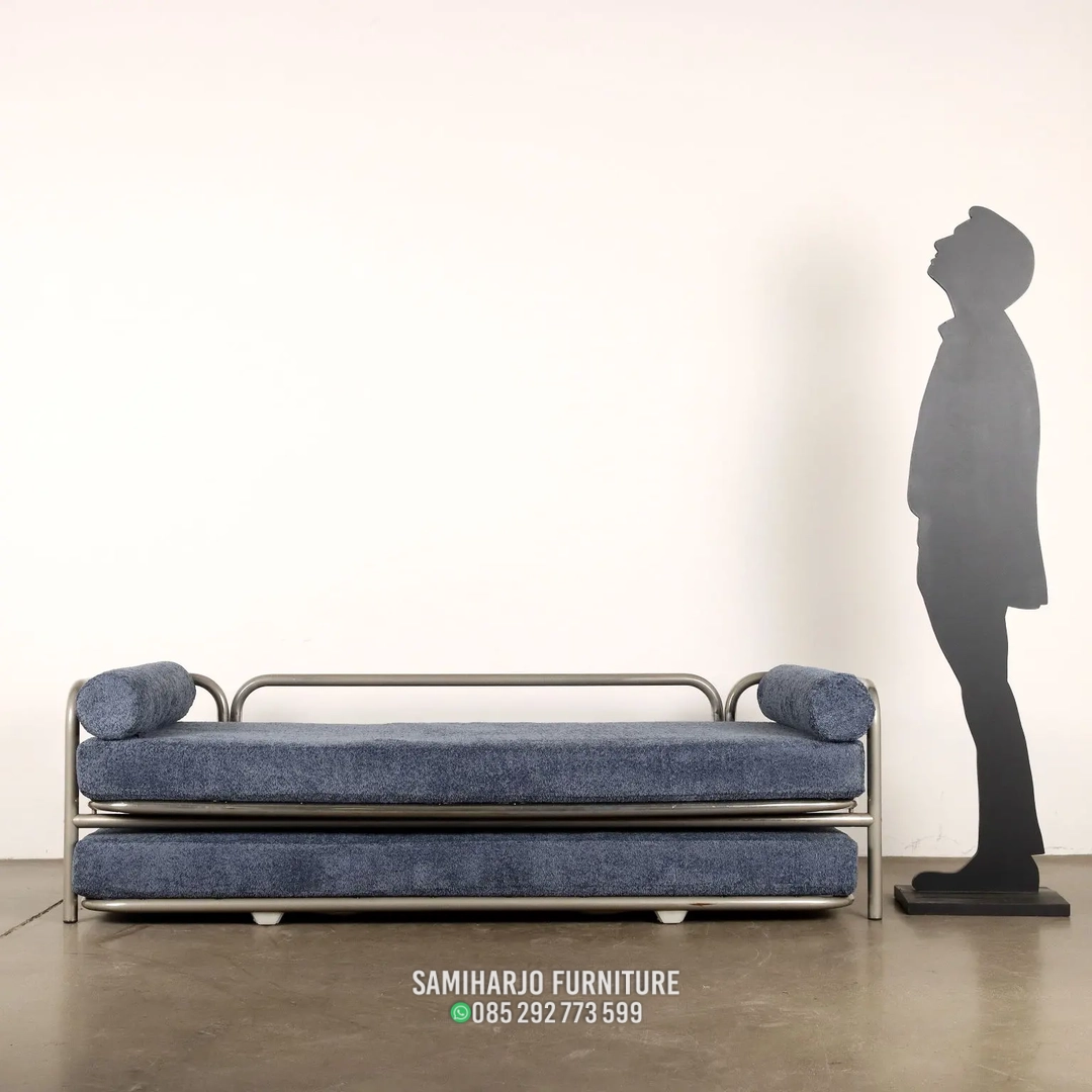 Daybed Stainless Modern Bauhaus Lounge Kontemporer - Image 3