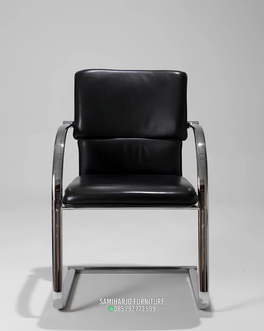Kursi Kantor Cantilever Stainless Freischwinger Desain Kursi - Image 4
