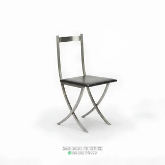 Kursi Makan Minimalis Modern Stainless X Leg 1 title