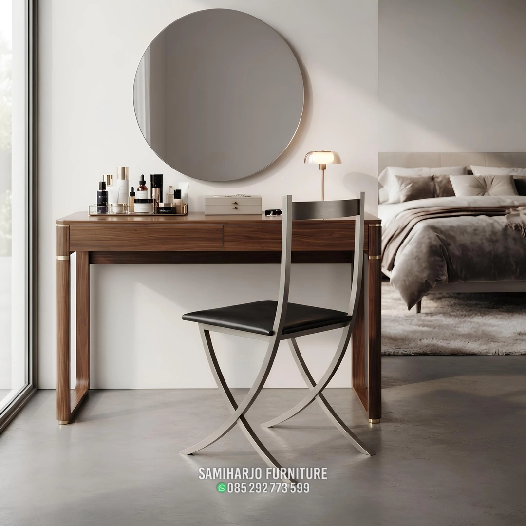 Kursi Makan Minimalis Modern Stainless X Leg - Image 3