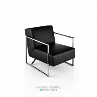 Kursi Ruang Tamu Modern Stainless Hitam Minimalis 1 title