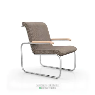 Kursi Santai Cantilever Rangka Stainless Tubular Mewah 1 title